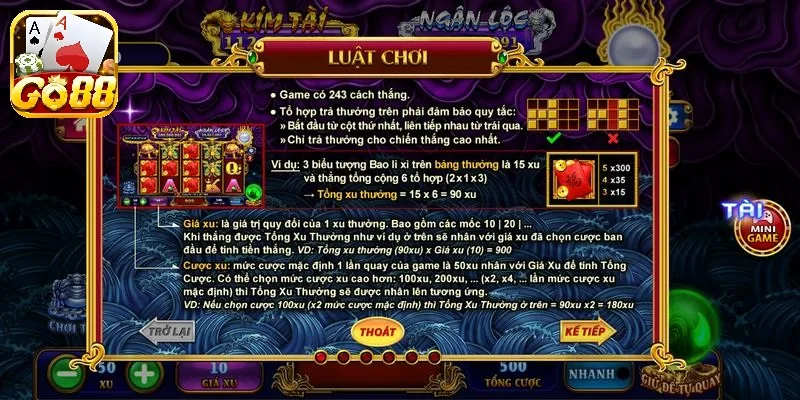Hệ thống game cung cấp các vòng quay miễn phí để người chơi tham gia